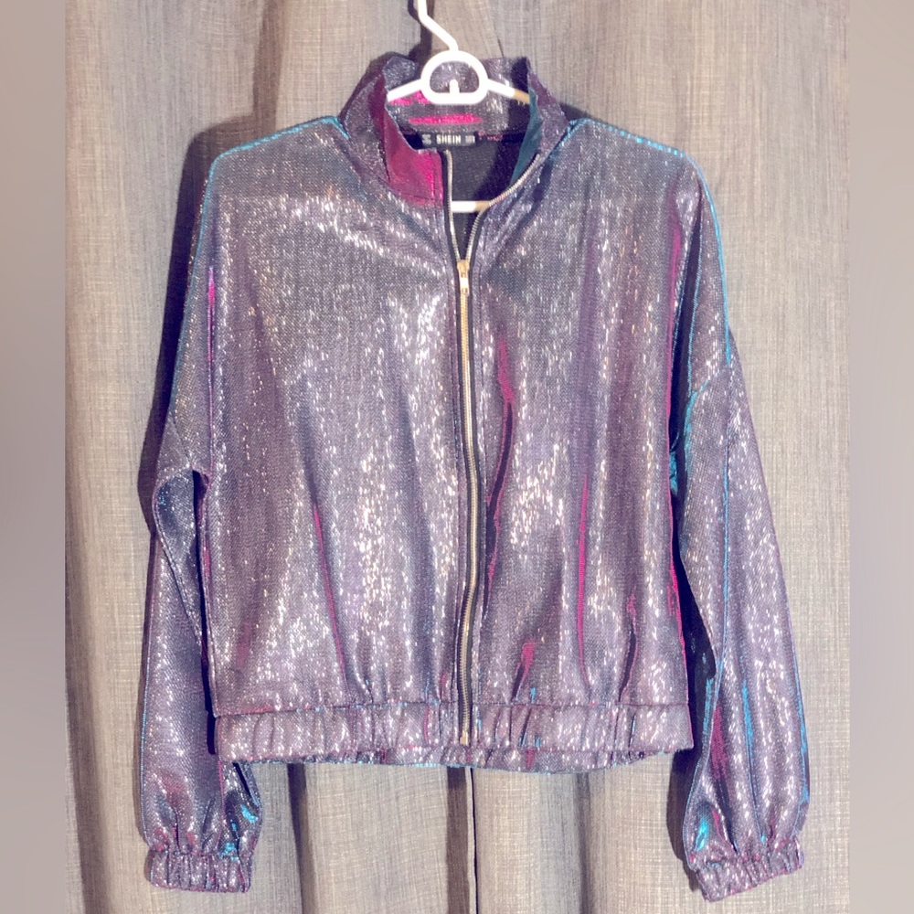 SHEIN shimmery vintage looking jacket